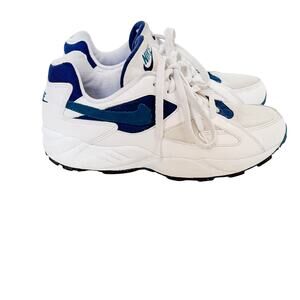 Vintage Nike Ceres Sneakers Mens sz 9.5 1995 White Navy Teal Rare Tennis Shoes